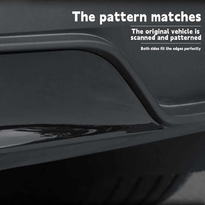 Arcoche Rear Diffuser for Telsa Model Y Juniper 2025-2026 Without Drilling，Trunk Decoration Accessories Model Y Juniper Rear Bumper Molding Protector Lip Made of PP Material (Glossy Black) - Image 4